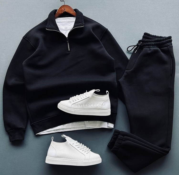 ست دورس و شلوار اسپرت مشکی