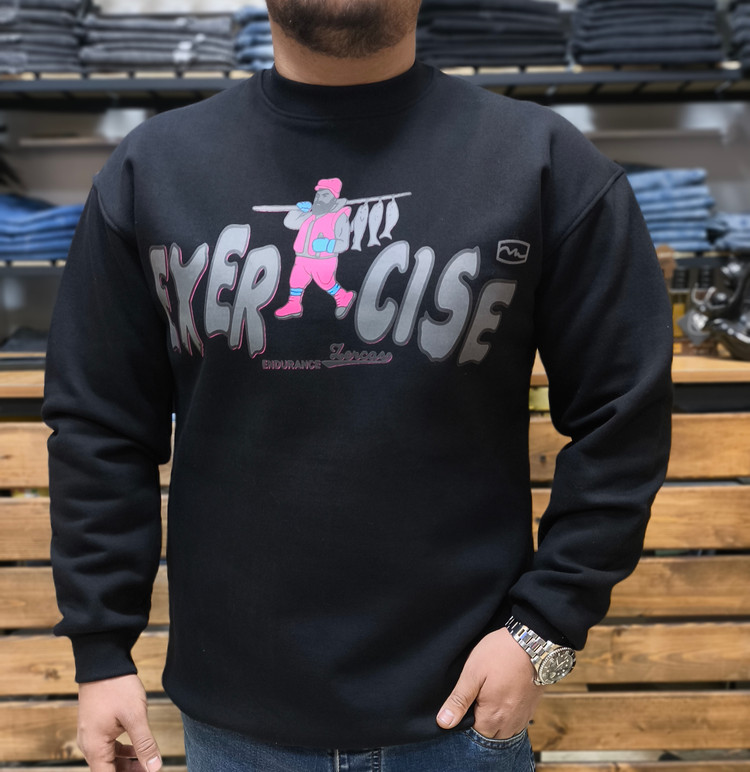 دورس مشکی چاپ دار exercise