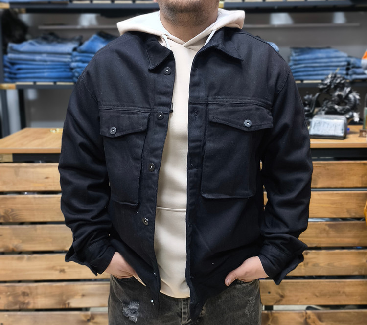 کت کتان رنگ مشکی