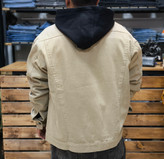 کت کتان رنگ کرمی