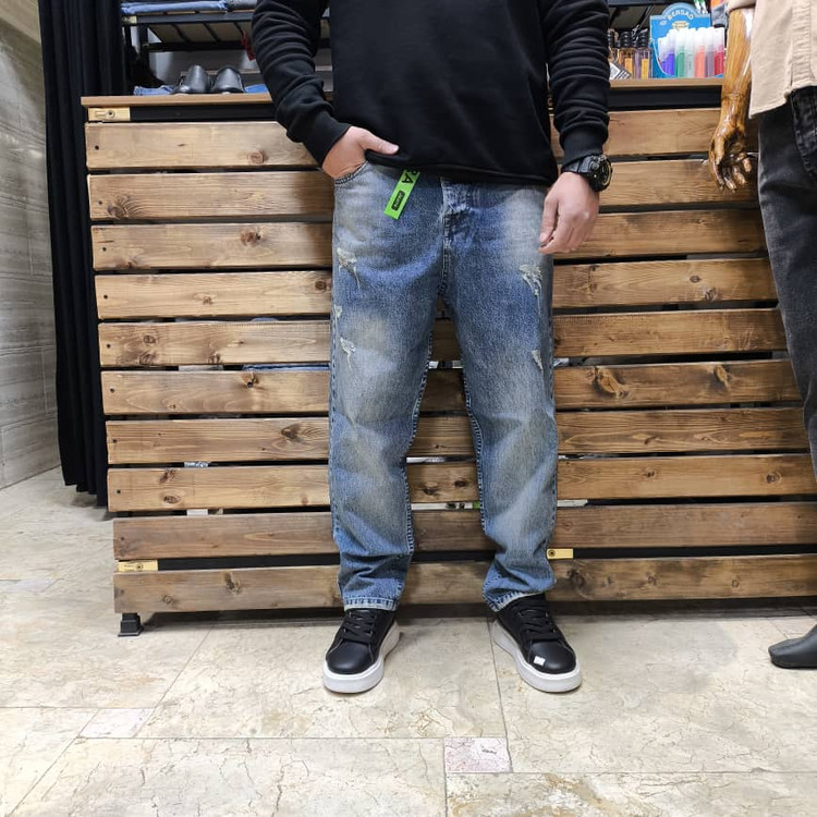 شلوار بگ آبی