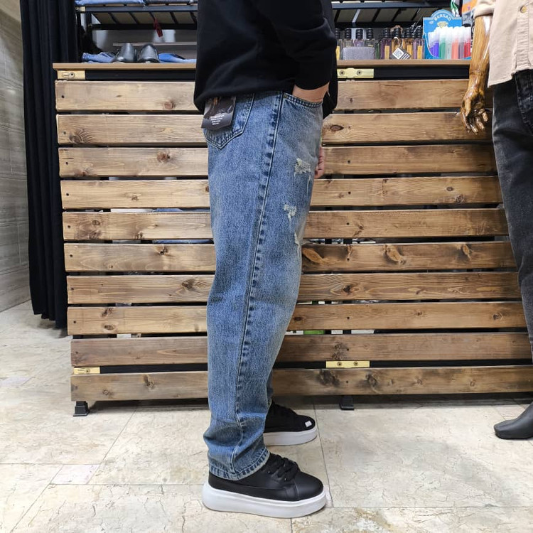 شلوار بگ آبی