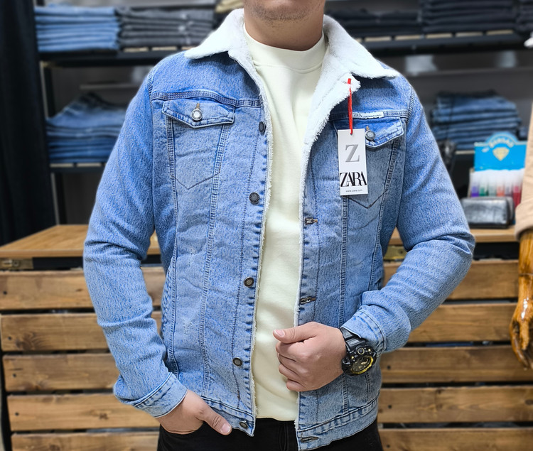 کت داخل خز آبی