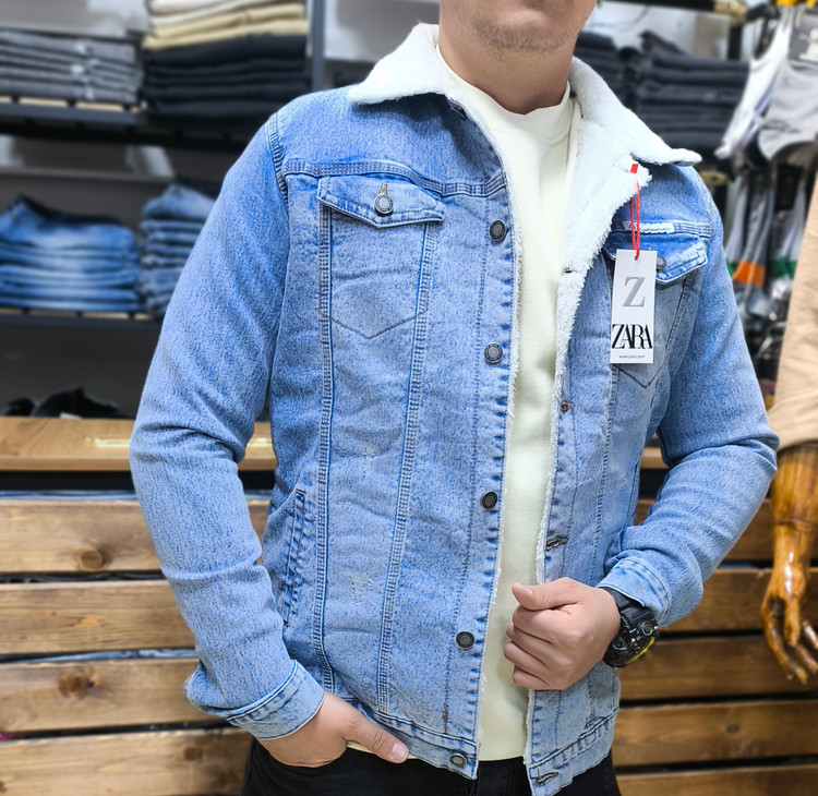 کت داخل خز آبی